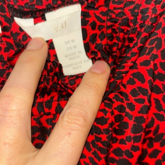 H&M Mock Turtleneck Flutter Long Sleeve Blouse - Picture 7 of 7